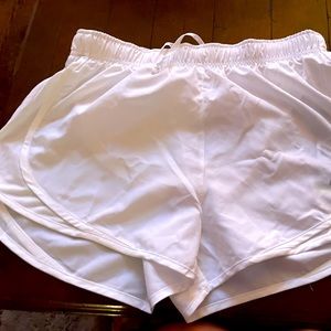 White Nike athletic shorts size Medium NWT